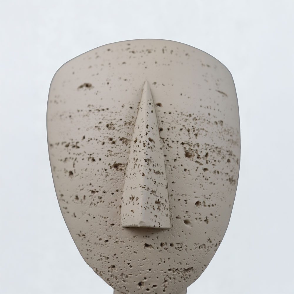 AURA I ΔΙΑΚΟΣΜΗΤΙΚΟ ΠΡΟΣΩΠΟ 19x14x26cm RESIN ΚΑΦΕ ΑΝΟΙΧΤΟ - Image 2