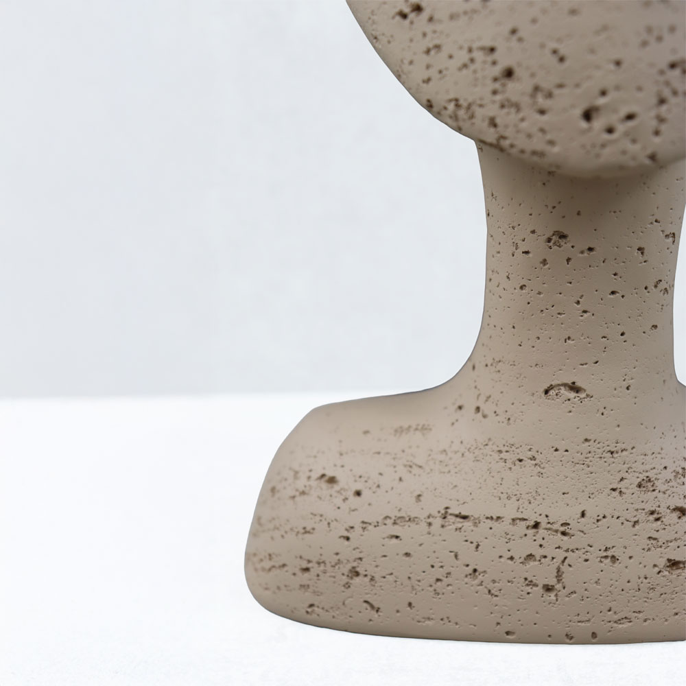 AURA I ΔΙΑΚΟΣΜΗΤΙΚΟ ΠΡΟΣΩΠΟ 19x14x26cm RESIN ΚΑΦΕ ΑΝΟΙΧΤΟ - Image 3