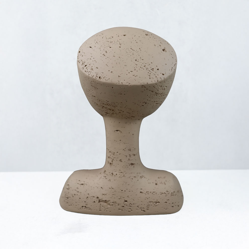 AURA I ΔΙΑΚΟΣΜΗΤΙΚΟ ΠΡΟΣΩΠΟ 19x14x26cm RESIN ΚΑΦΕ ΑΝΟΙΧΤΟ - Image 4
