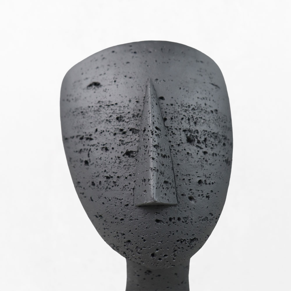 AURA II ΔΙΑΚΟΣΜΗΤΙΚΟ ΠΡΟΣΩΠΟ 19x14x26cm RESIN ΜΑΥΡΟ - Image 2