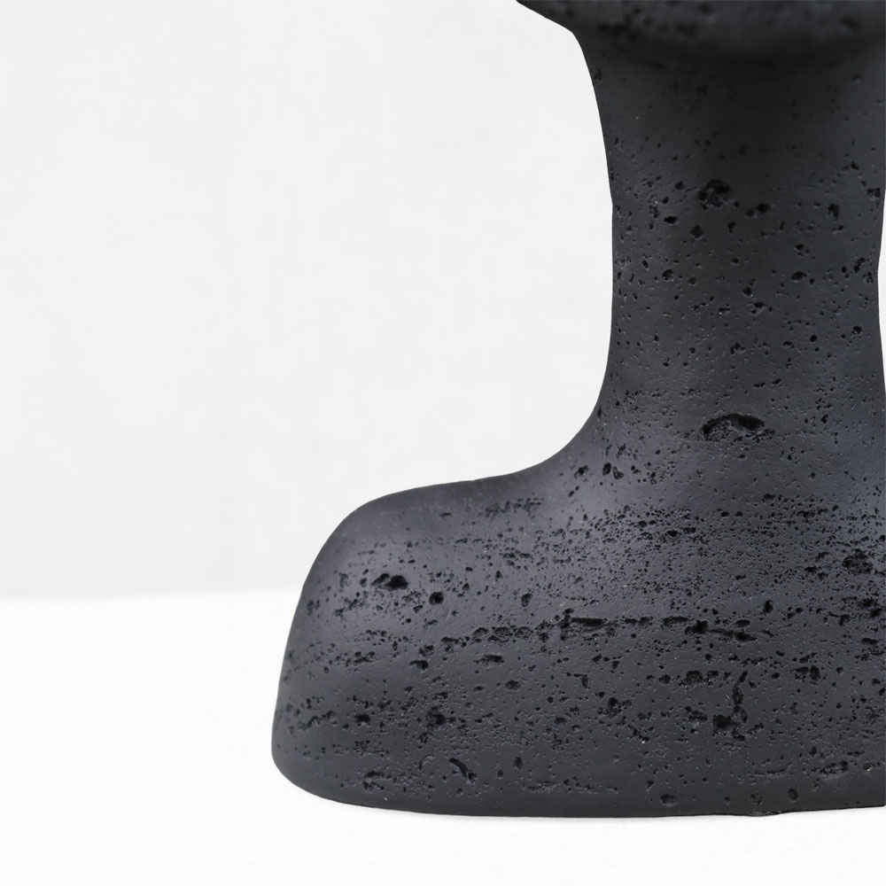 AURA II ΔΙΑΚΟΣΜΗΤΙΚΟ ΠΡΟΣΩΠΟ 19x14x26cm RESIN ΜΑΥΡΟ - Image 3