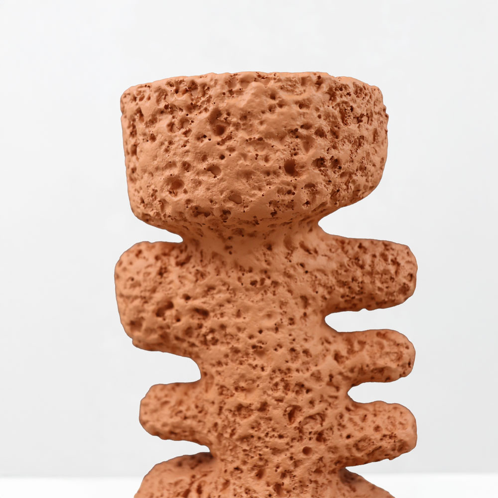 KYCLADIC I ΚΗΡΟΠΗΓΙΟ ΔΙΑΚΟΣΜΗΤΙΚΟ 12x10x20cm RESIN ΠΟΡΤΟΚΑΛΙ - Image 3