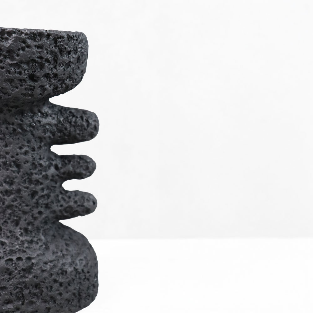 KYCLADIC II ΚΗΡΟΠΗΓΙΟ ΔΙΑΚΟΣΜΗΤΙΚΟ 12x10x20cm RESIN ΜΑΥΡΟ - Image 3