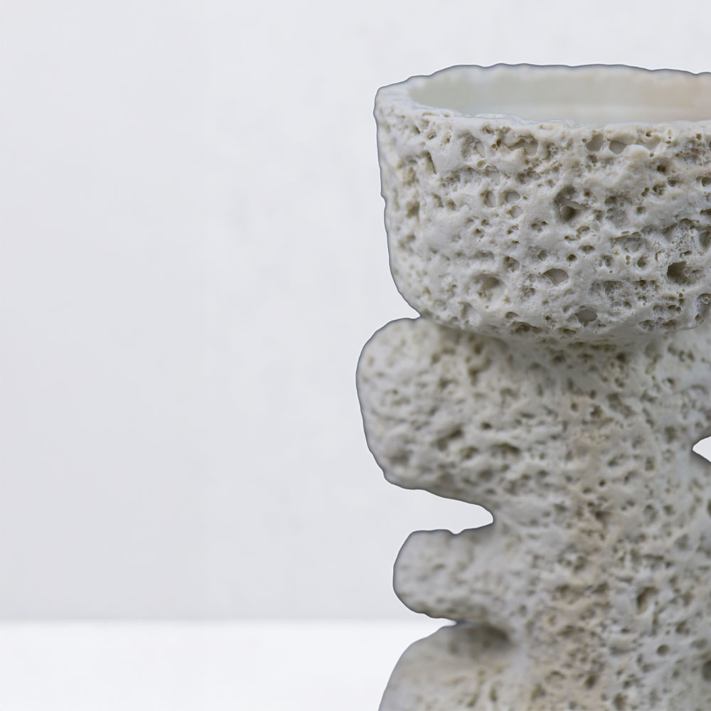 KYCLADIC III ΚΗΡΟΠΗΓΙΟ ΔΙΑΚΟΣΜΗΤΙΚΟ 12x10x20cm RESIN ΜΠΕΖ - Image 2