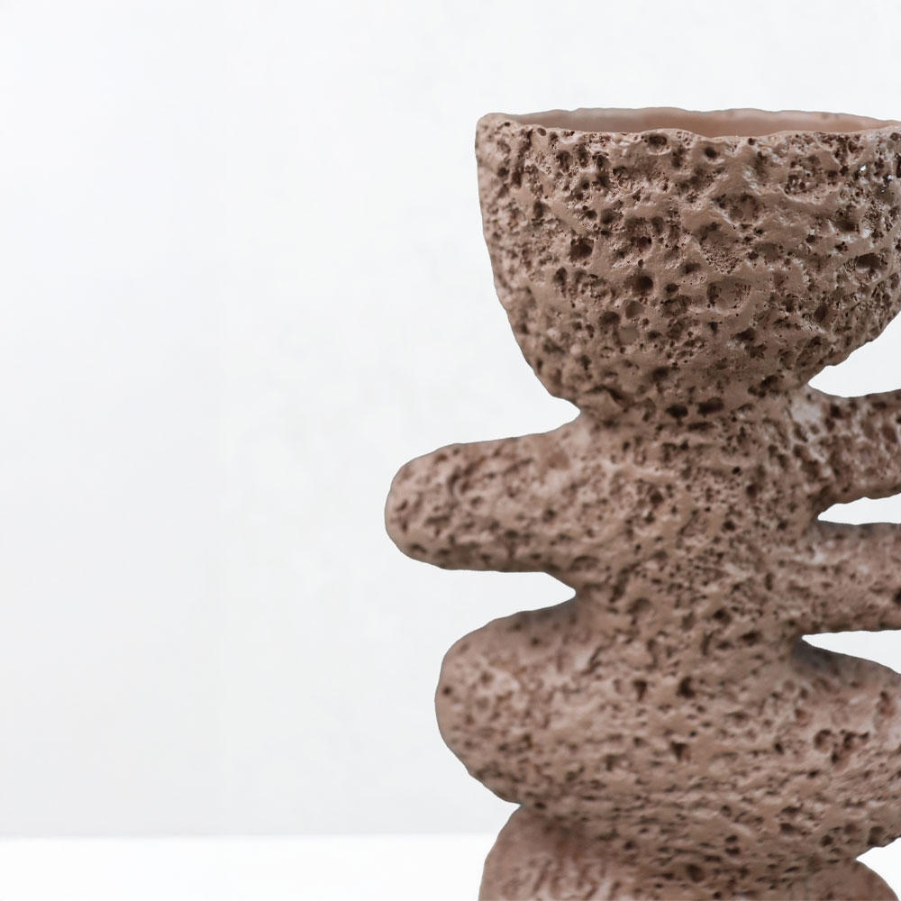 LUSTRE I ΚΗΡΟΠΗΓΙΟ ΔΙΑΚΟΣΜΗΤΙΚΟ 14.5x9.5x25cm RESIN ΚΑΦΕ - Image 2