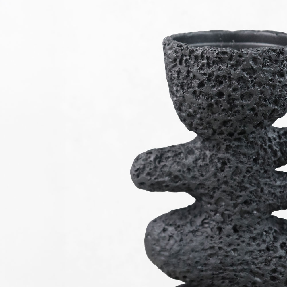 LUSTRE II ΚΗΡΟΠΗΓΙΟ ΔΙΑΚΟΣΜΗΤΙΚΟ 14.5x9.5x25cm RESIN ΜΑΥΡΟ - Image 2