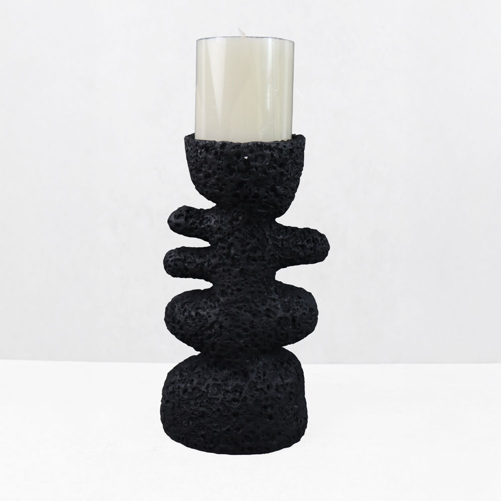 LUSTRE II ΚΗΡΟΠΗΓΙΟ ΔΙΑΚΟΣΜΗΤΙΚΟ 14.5x9.5x25cm RESIN ΜΑΥΡΟ - Image 4