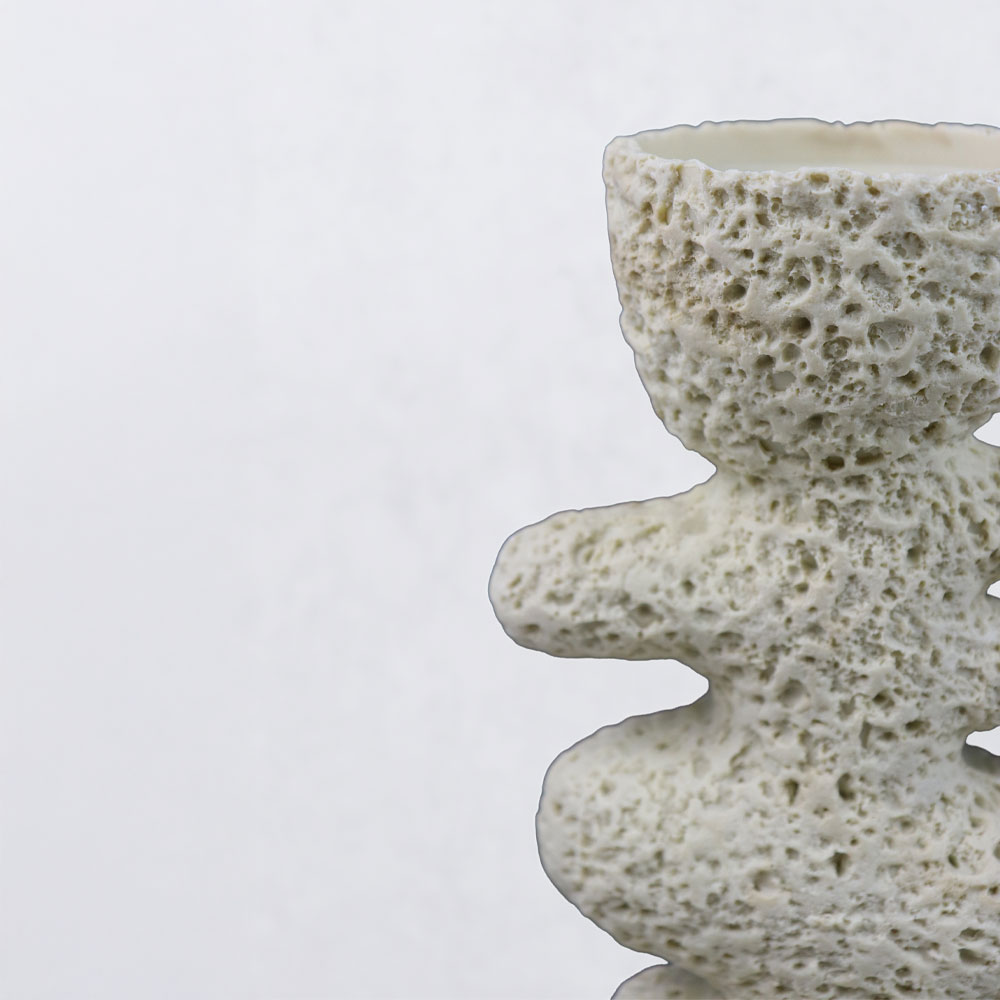 LUSTRE III ΚΗΡΟΠΗΓΙΟ ΔΙΑΚΟΣΜΗΤΙΚΟ 14.5x9.5x25cm RESIN ΜΠΕΖ - Image 2