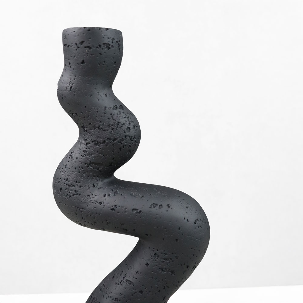 ANGLES I ΚΗΡΟΠΗΓΙΟ ΔΙΑΚΟΣΜΗΤΙΚΟ 10.5x7x23.5cm RESIN ΜΑΥΡΟ - Image 2