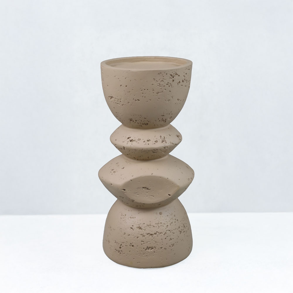 EQUINOX I ΚΗΡΟΠΗΓΙΟ ΔΙΑΚΟΣΜΗΤΙΚΟ 10x10x20cm RESIN ΚΑΦΕ ΑΝΟΙΧΤΟ - Image 3