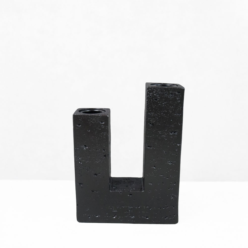 FLUX II ΚΗΡΟΠΗΓΙΟ ΔΙΑΚΟΣΜΗΤΙΚΟ 12x4x16cm RESIN ΜΑΥΡΟ - Image 3