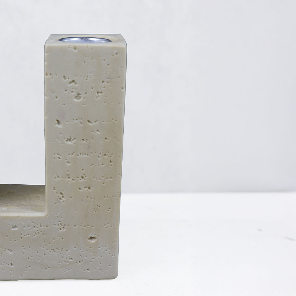 FLUX III ΚΗΡΟΠΗΓΙΟ ΔΙΑΚΟΣΜΗΤΙΚΟ 12x4x16cm RESIN ΜΠΕΖ - Image 4