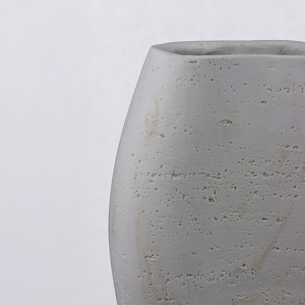 ORBIX II ΒΑΖΟ 19.5x13x35cm RESIN ΜΠΕΖ - Image 2