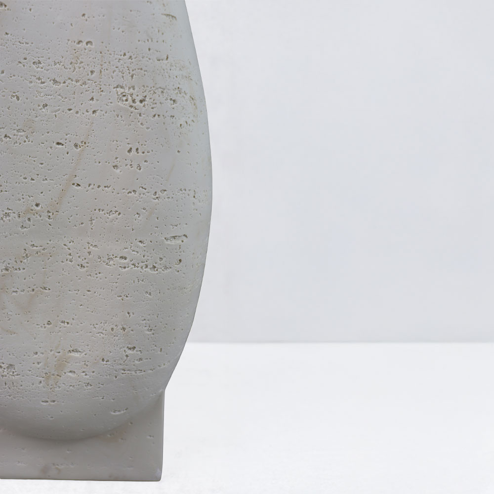 ORBIX II ΒΑΖΟ 19.5x13x35cm RESIN ΜΠΕΖ - Image 3