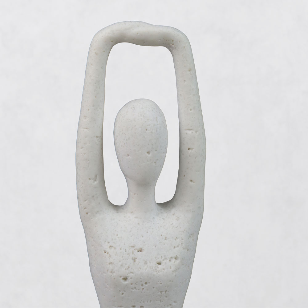 MORPH V ΔΙΑΚΟΣΜΗΤΙΚΟ ΣΩΜΑ 12.5x8x21cm RESIN ΑΣΠΡΟ - Image 2