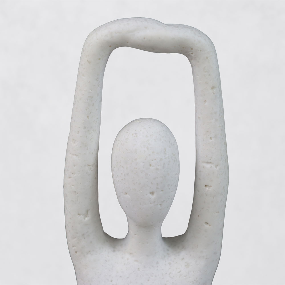 MORPH V ΔΙΑΚΟΣΜΗΤΙΚΟ ΣΩΜΑ 12.5x8x21cm RESIN ΑΣΠΡΟ - Image 3