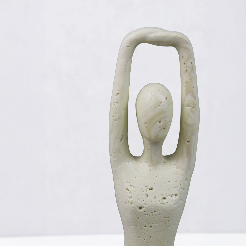 MORPH VI ΔΙΑΚΟΣΜΗΤΙΚΟ ΣΩΜΑ 12.5x8x21cm RESIN ΜΠΕΖ - Image 2