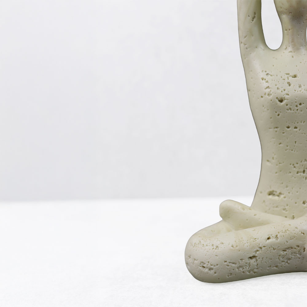 MORPH VI ΔΙΑΚΟΣΜΗΤΙΚΟ ΣΩΜΑ 12.5x8x21cm RESIN ΜΠΕΖ - Image 3