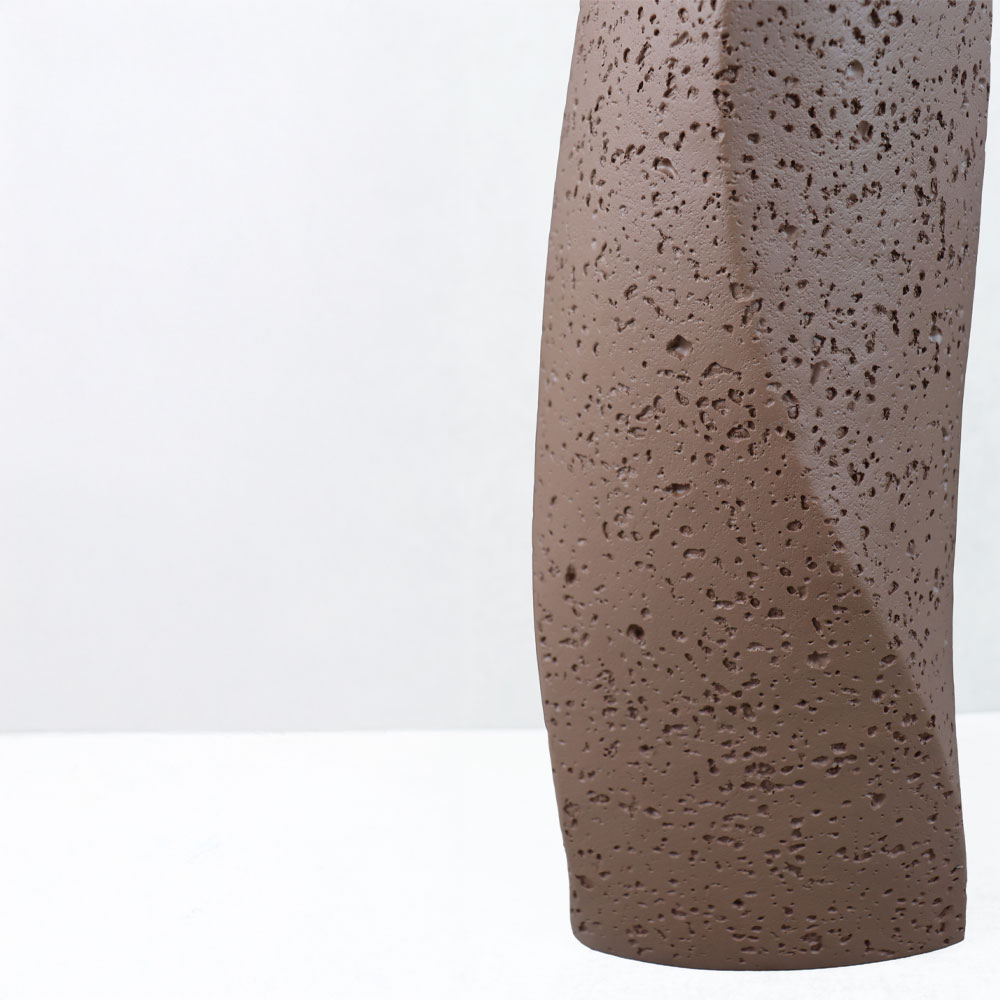 VOID I ΒΑΖΟ 16.5x14.5x39cm RESIN ΚΑΦΕ - Image 3