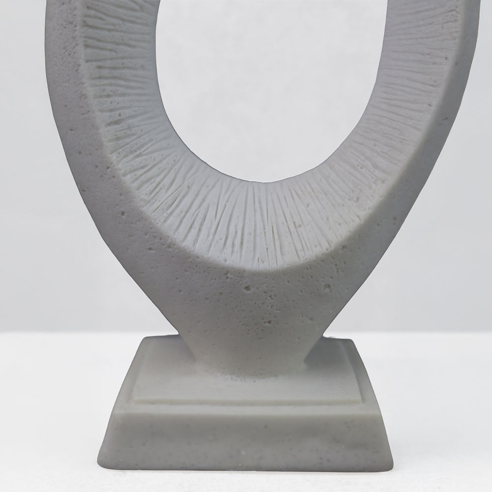 PULSE III ΔΙΑΚΟΣΜΗΤΙΚΟ 18.5x8.5x30cm RESIN ΑΣΠΡΟ - Image 3