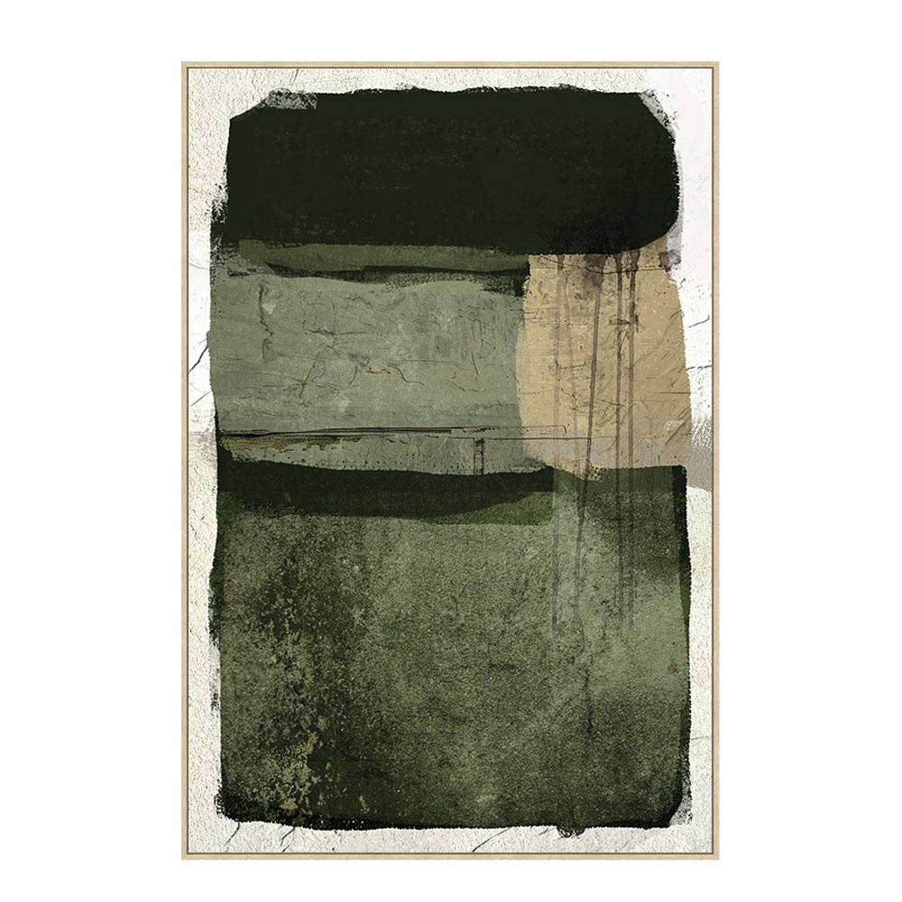 ALIGN ΠΙΝΑΚΑΣ ΔΙΑΚΟΣΜΗΤΙΚΟΣ ΜΕ ΚΟΡΝΙΖΑ 82.6x4.3x122.6cm ΚΑΜΒΑΣ ΠΡΑΣΙΝΟ ΓΚΡΙ PS