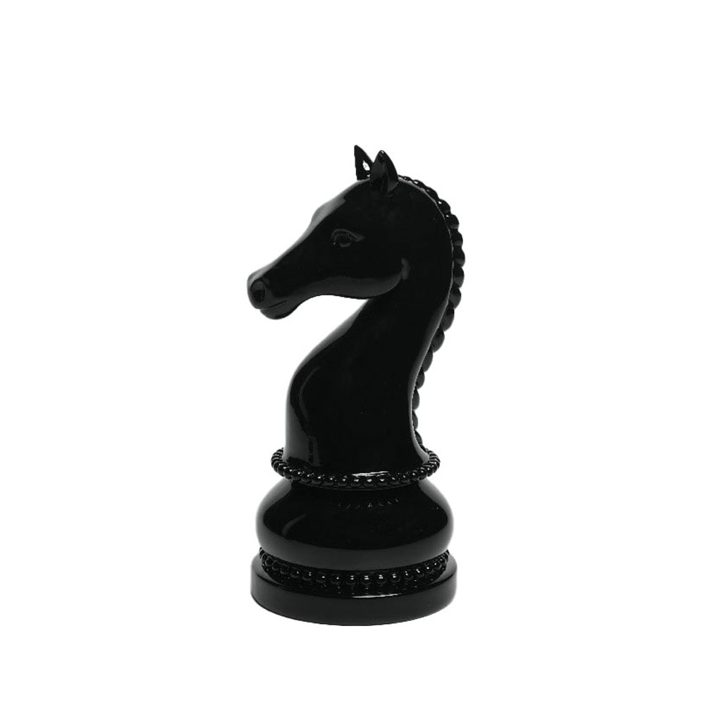 EBON ΔΙΑΚΟΣΜΗΤΙΚΟ ΠΙΟΝΙ 10.7x11.5x22.5cm RESIN ΜΑΥΡΟ
