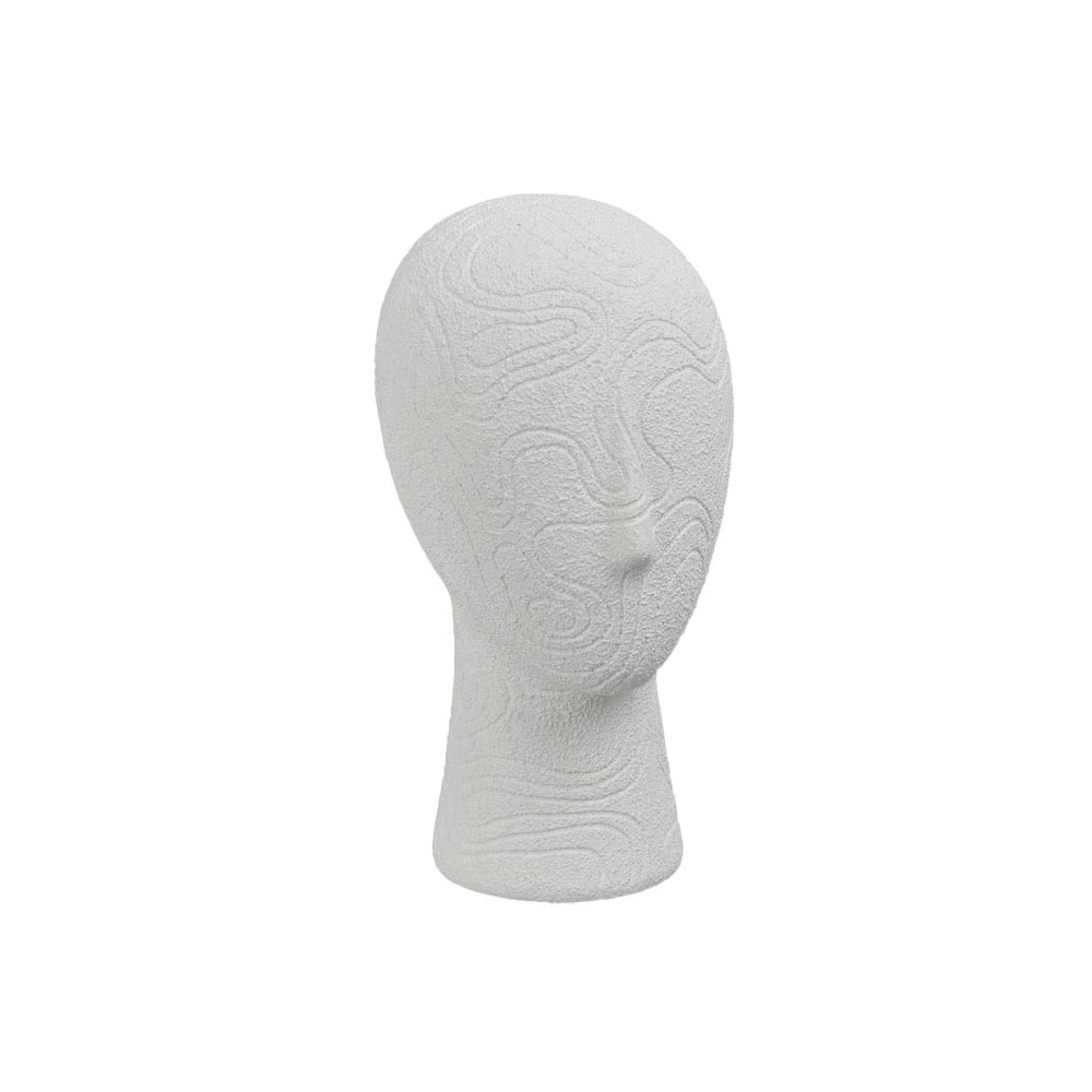 IMPERIAL ΔΙΑΚΟΣΜΗΤΙΚΟ ΠΡΟΣΩΠΟ 12.3x15.5x24.3cm RESIN ΑΣΠΡΟ