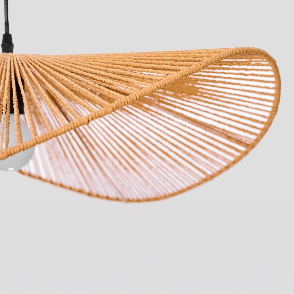 LUMA ΦΩΤΙΣΤΙΚΟ ΟΡΟΦΗΣ 60x20.5cm ΣΧΟΙΝΙ ΚΑΦΕ ΧΑΡΤΙ - Image 3