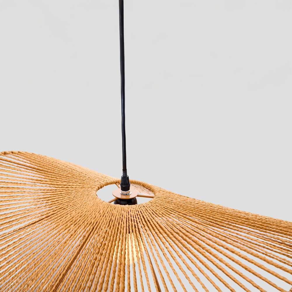 LUMA ΦΩΤΙΣΤΙΚΟ ΟΡΟΦΗΣ 60x20.5cm ΣΧΟΙΝΙ ΚΑΦΕ ΧΑΡΤΙ - Image 4