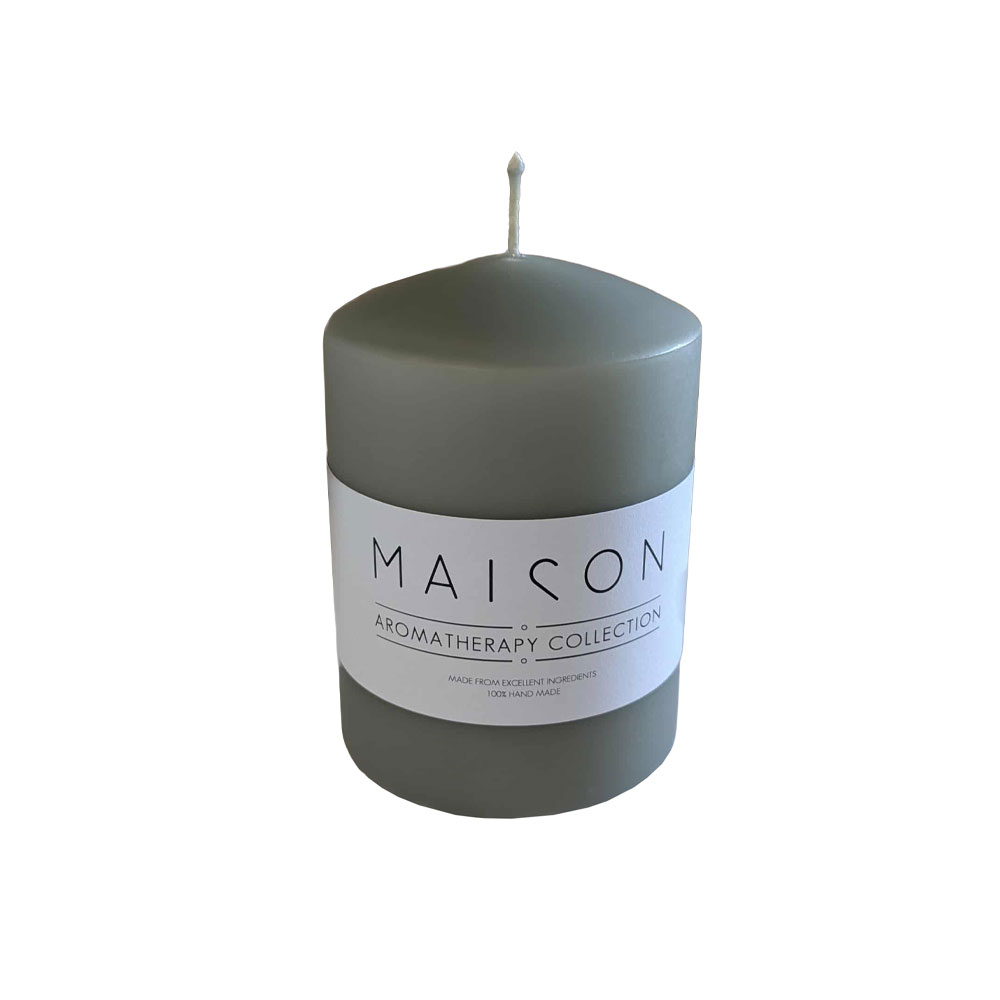 GREY WHISPER ΚΕΡΙ ΑΡΩΜΑΤΙΚΟ 7x7x10cm ΚΕΡΙ ΓΚΡΙ