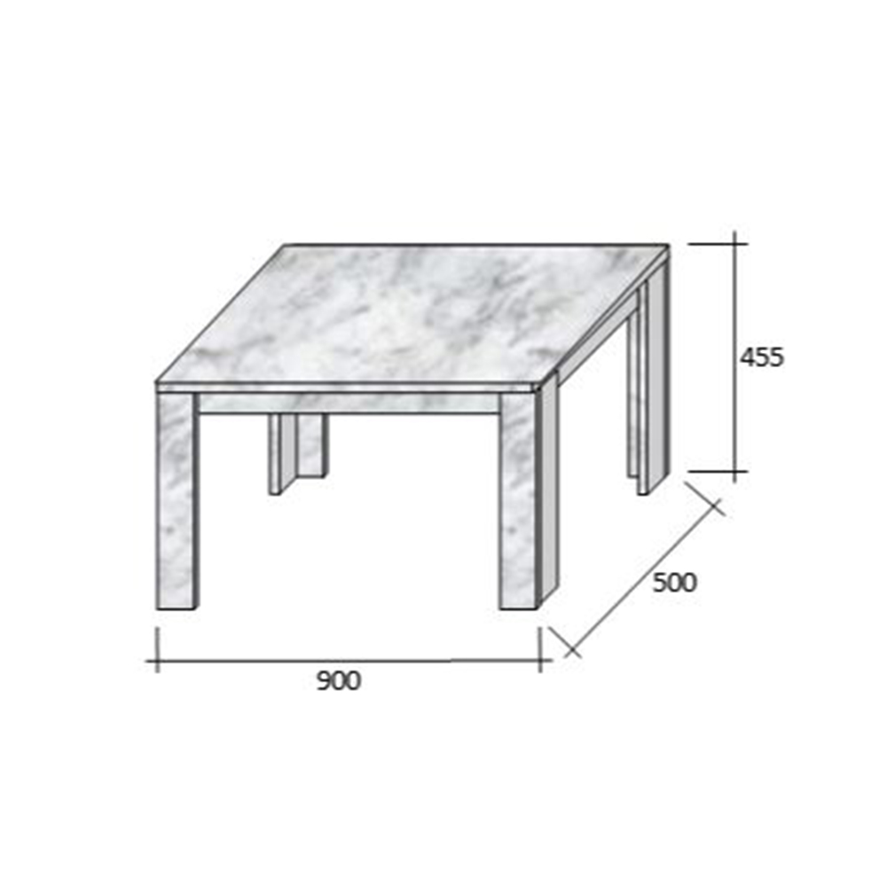MAGNUM 90 COFFEE TABLE SONOMA 90x50x45.5 - Image 3