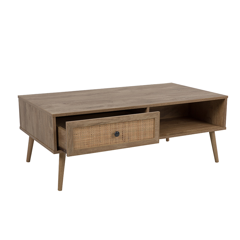 AMMOS COFFEE TABLE 1ΣΥΡΤΑΡΙ ΦΥΣΙΚΟ ΜΕ RATTAN 110x59x41.4cm - Image 3