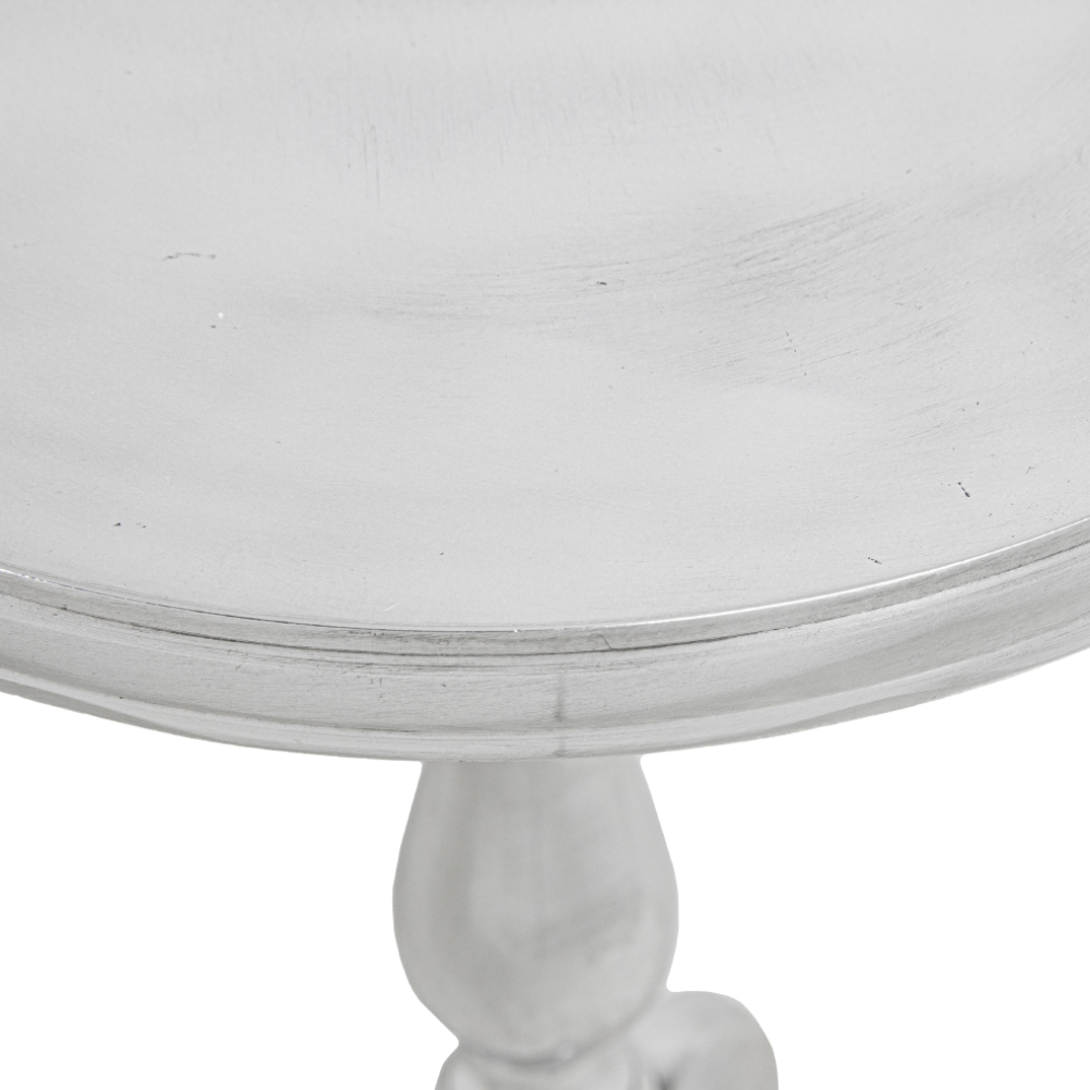 ELA SIDE TABLE ΑΣΗΜΙ 36x36x61 - Image 2