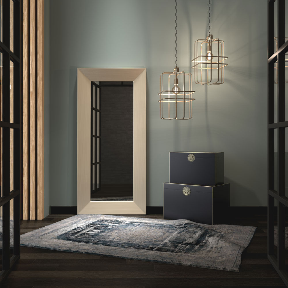 JAPANESE ΜΠΑΟΥΛΑ SET 2ΤΕΜ ΜΑΥΡΟ ΧΡΥΣΟ 60x40x42 - Image 2