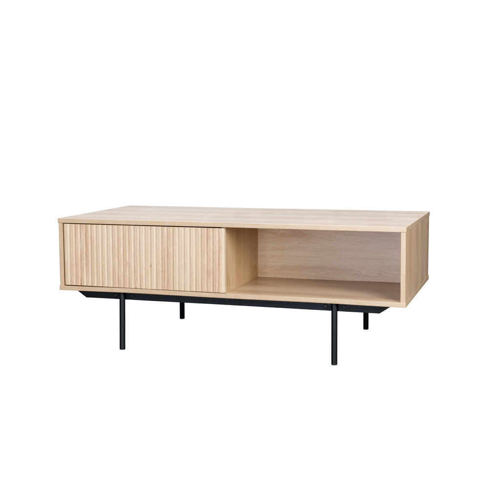 RIGOTE COFFEE TABLE 1ΣΥΡΤΑΡΙ SONOMA ΜΑΥΡΟ 120x59x45 - Image 2