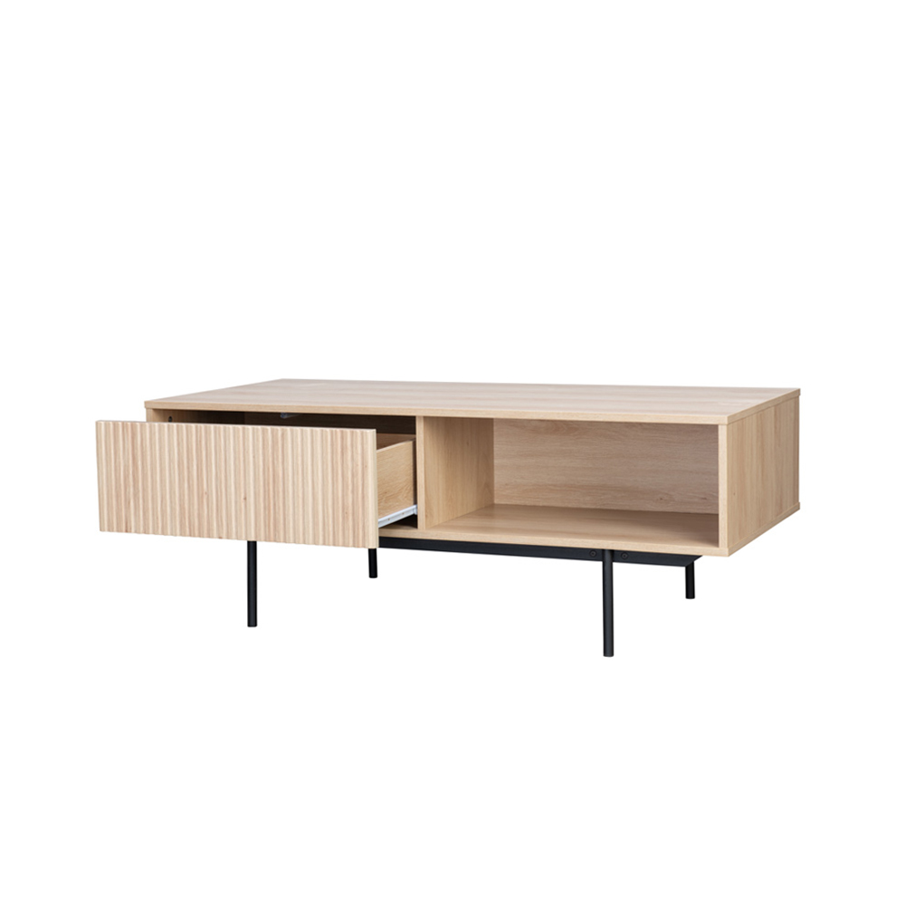 RIGOTE COFFEE TABLE 1ΣΥΡΤΑΡΙ SONOMA ΜΑΥΡΟ 120x59x45 - Image 4