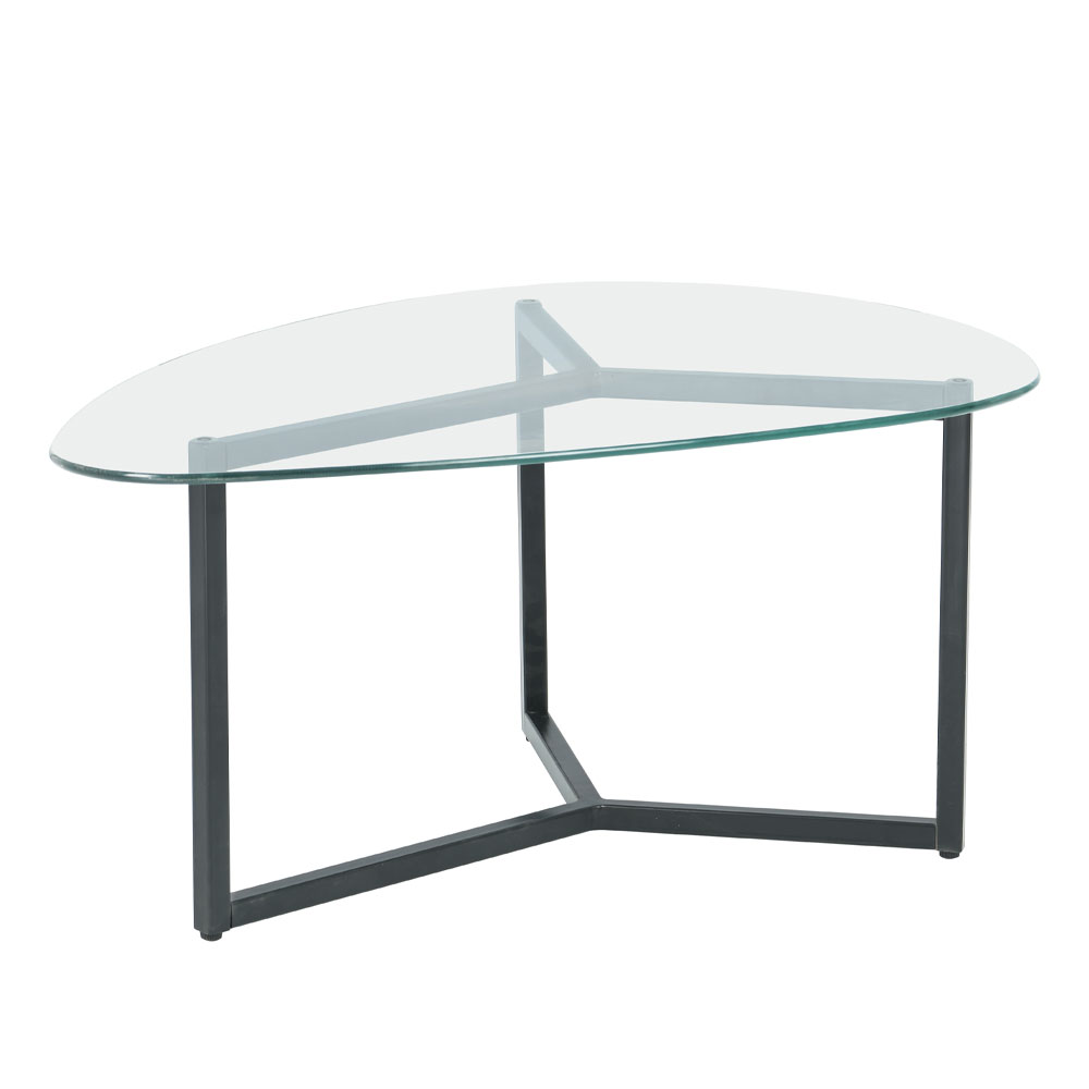 ROCKS COFFEE TABLE SET 2ΤΕΜ ΔΙΑΦΑΝΟ FUME ΜΑΥΡΟ 82x59x40 - Image 5