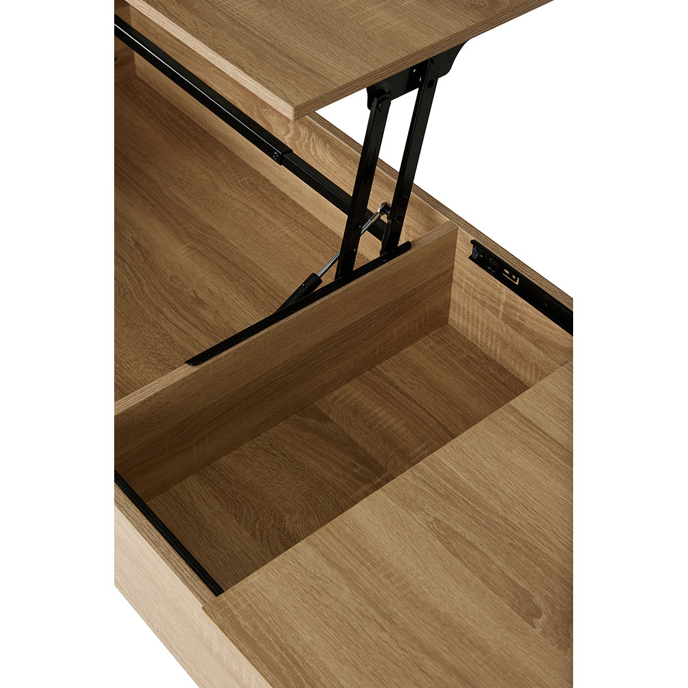 SERVE COFFEE TABLE ΦΥΣΙΚΟ ΜΑΥΡΟ 109x55x46 - Image 4