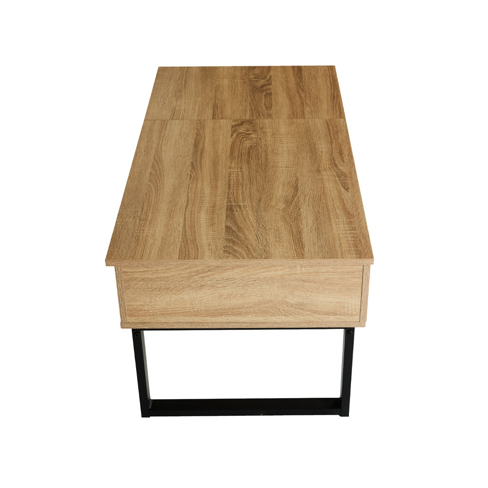 SERVE COFFEE TABLE ΦΥΣΙΚΟ ΜΑΥΡΟ 109x55x46 - Image 5