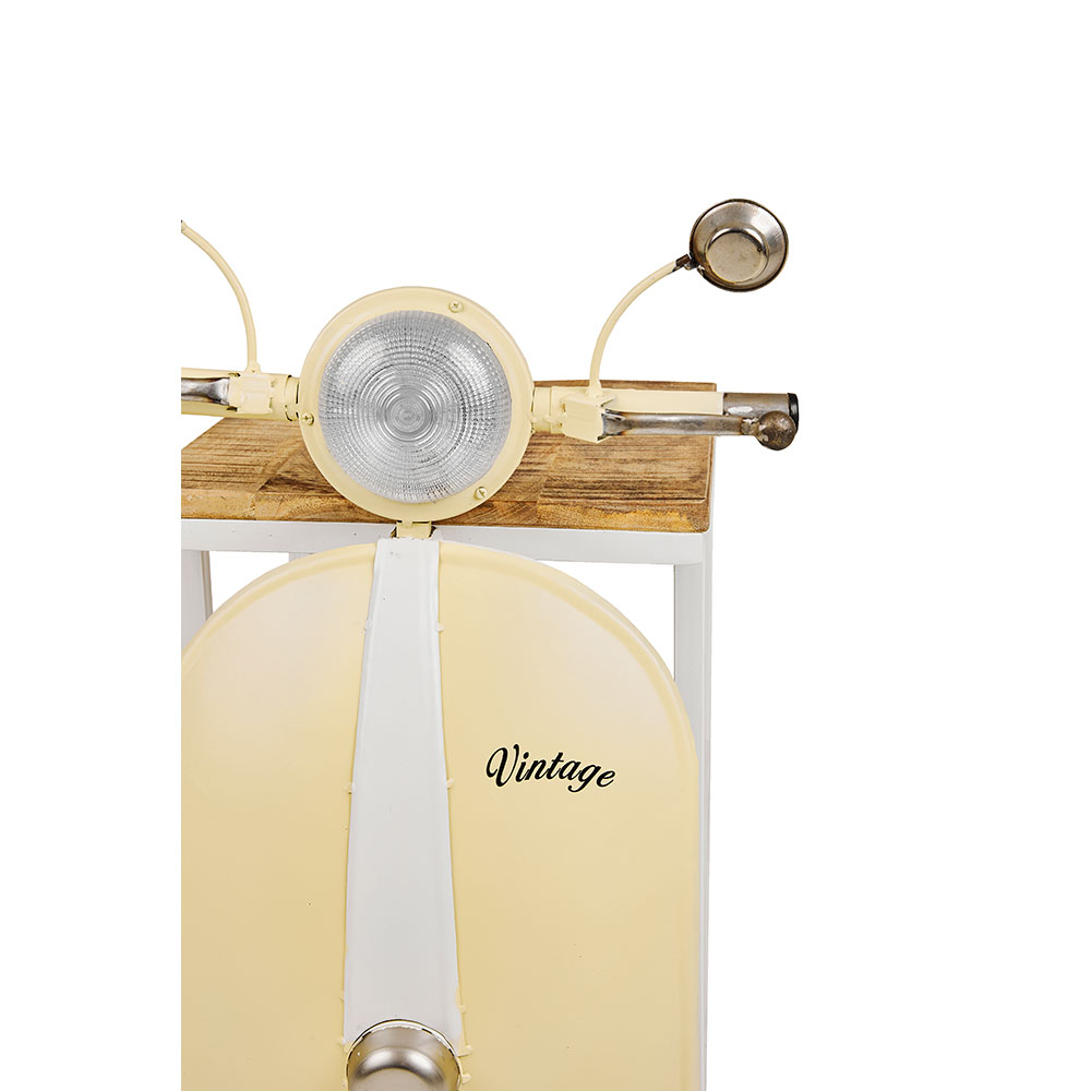 MINI VESPA SIDE TABLE ΜΕ ΡΑΦΙΑ CREAM ΛΕΥΚΟ ΦΥΣΙΚΟ 61x45x88 - Image 2