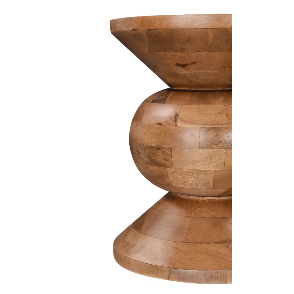 PEARL SIDE TABLE ΦΥΣΙΚΟ 40x40x52 - Image 3