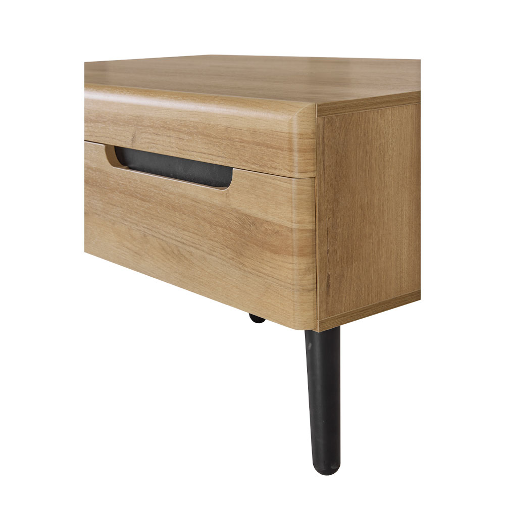 GRIF COFFEE TABLE 2ΣΥΡΤΑΡΙΑ ΦΥΣΙΚΟ ΜΑΥΡΟ 107x67x46 - Image 4