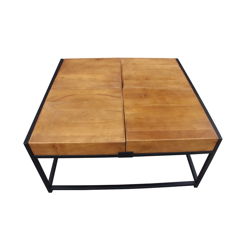COMBO COFFEE TABLE ΚΑΡΥΔΙ ΜΑΥΡΟ 84x80x42 - Image 5