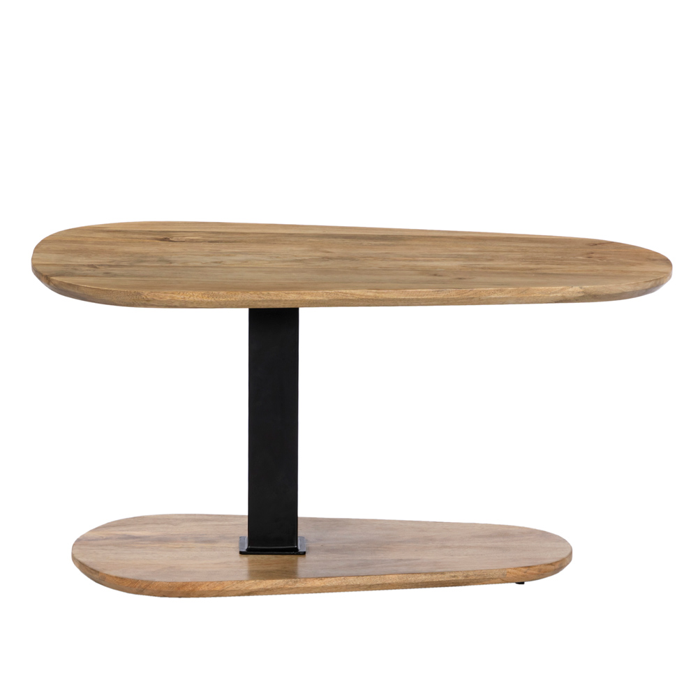 LEVEL COFFEE TABLE ΦΥΣΙΚΟ ΜΑΥΡΟ 95x65x48 - Image 4