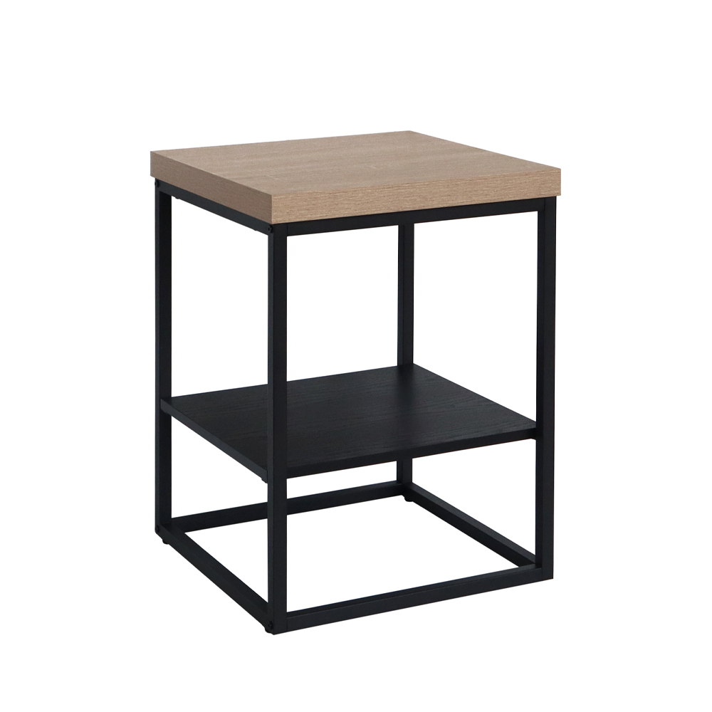 ALE SIDE TABLE SONOMA ΜΑΥΡΟ OAK ΜΑΥΡΟ 45x45x60