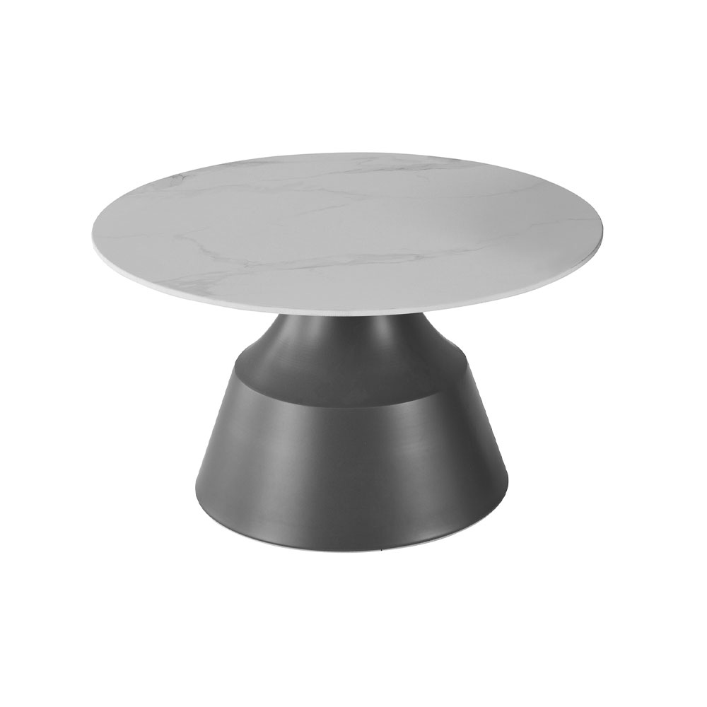 KAIA COFFEE TABLE SET 2ΤΕΜ ΛΕΥΚΟ ΜΑΥΡΟ 70x70x40 - Image 5