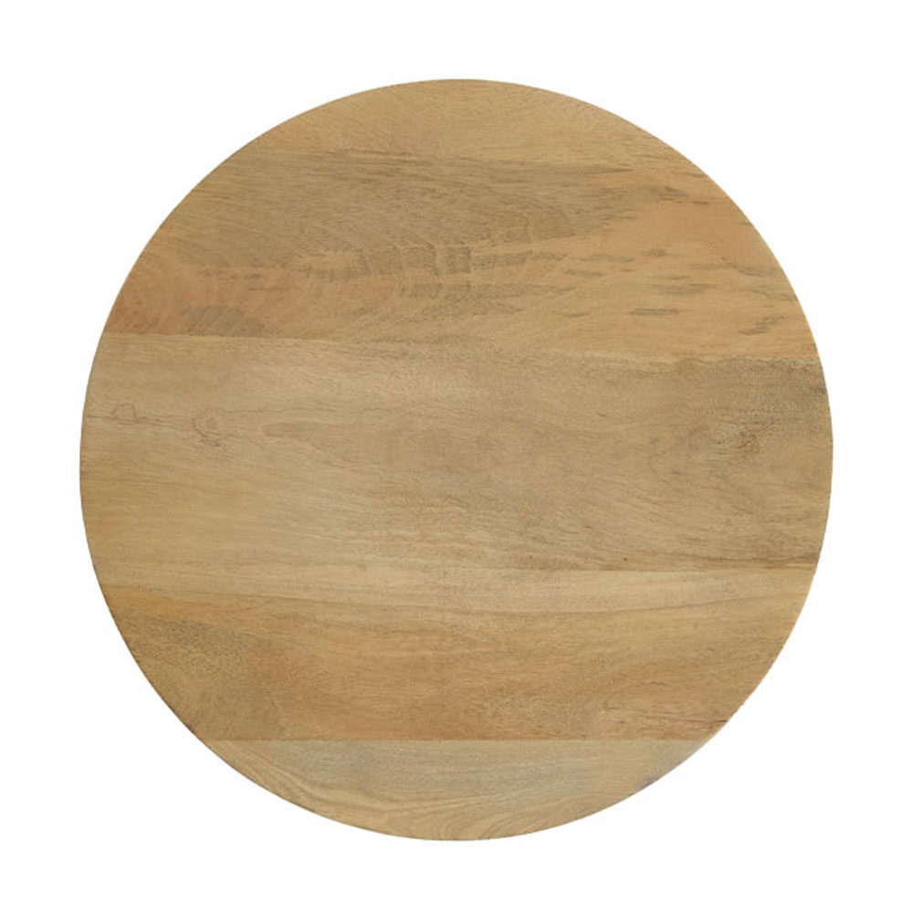 PILEA 46 SIDE TABLE ΦΥΣΙΚΟ ΛΕΥΚΟ 46x46x58 - Image 3