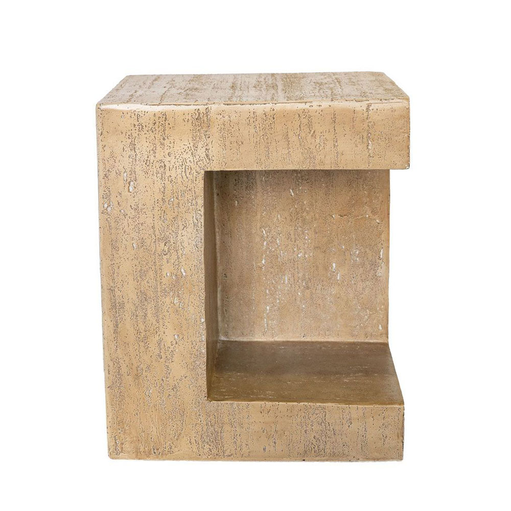 PYRAMIS SIDE TABLE BEIGE 38.5x38.5x46 - Image 2