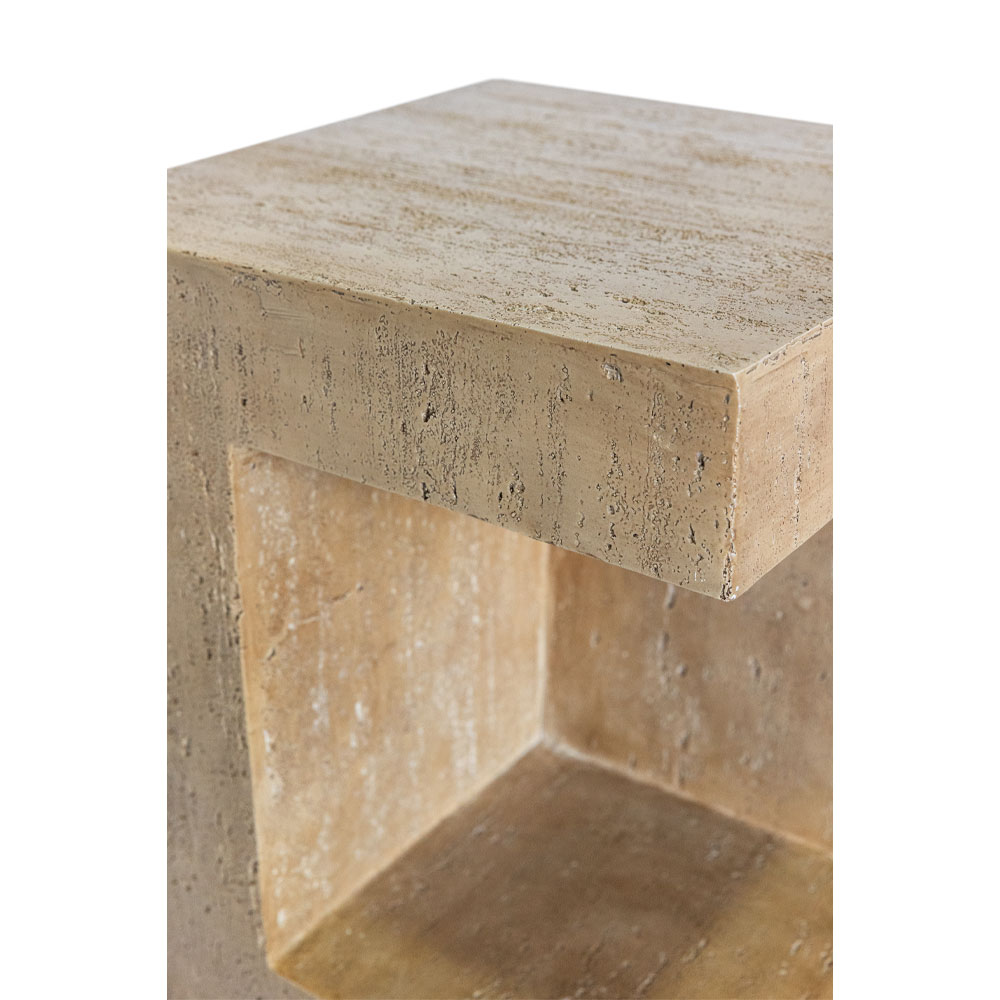 PYRAMIS SIDE TABLE BEIGE 38.5x38.5x46 - Image 3