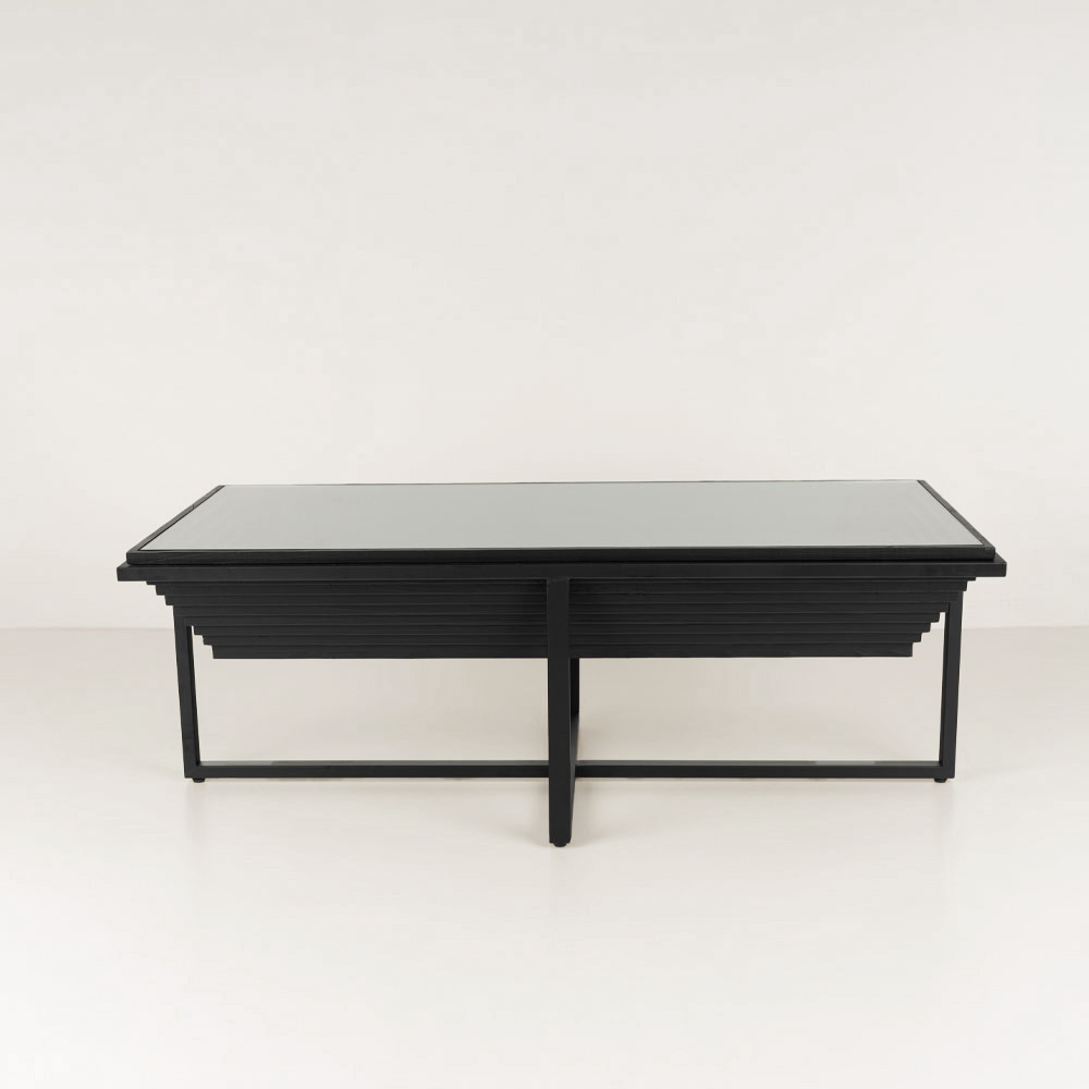 CHEOPS COFFEE TABLE ΜΑΥΡΟ 120x60x42cm - Image 2
